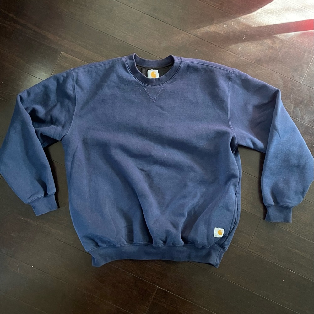 Carhartt Sweatshirt Vintage Navy Blue